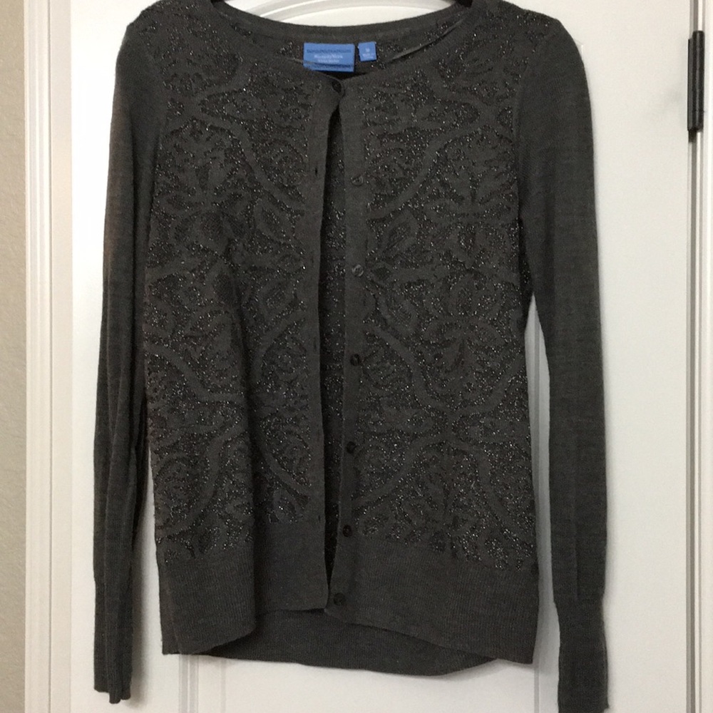 SimplyVera Vera Wang metallic cardigan